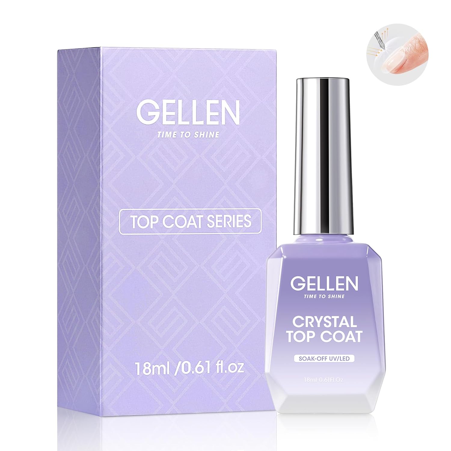 Gel Top Coat - GELLEN Гель для ногтей Верхнее покрытие