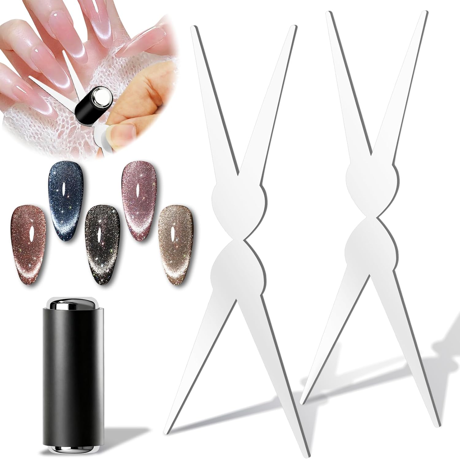 Nail Gel Polish Set - Набор для маникюра: 3D-гель-лак с двойным