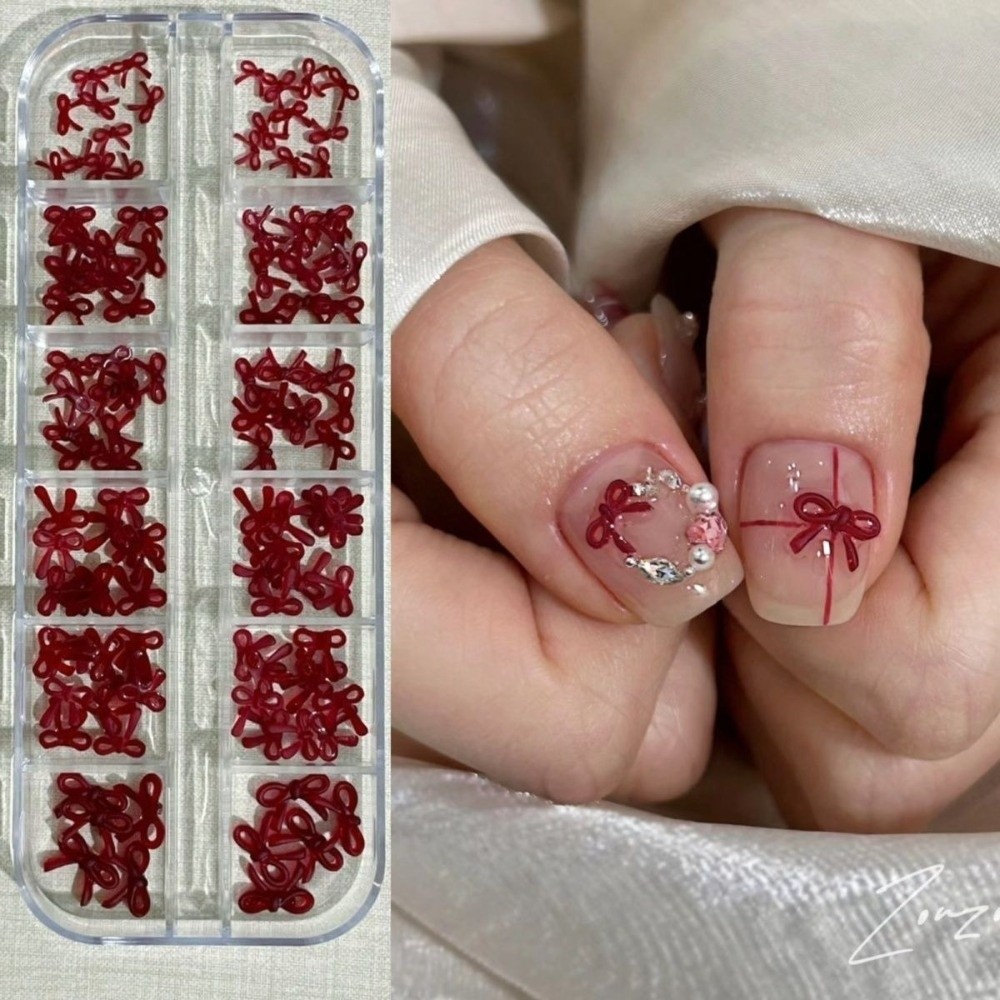 Nail Art Burgundy - Набор для дизайна ногтей: декоративные элементы