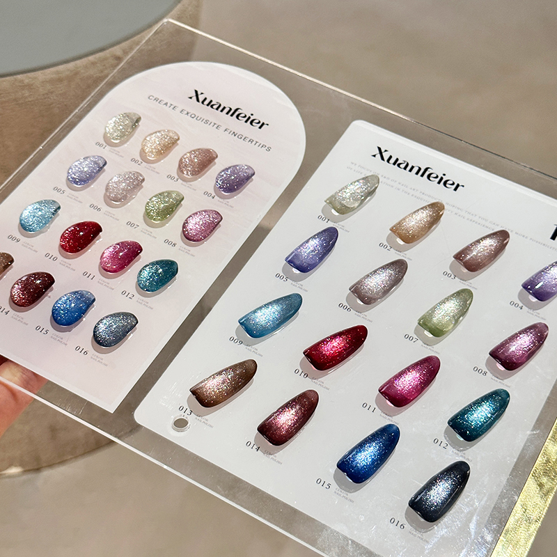 Nail Gel Polish Set - Набор гель-лаков «Кошачий глаз» 2026, 16