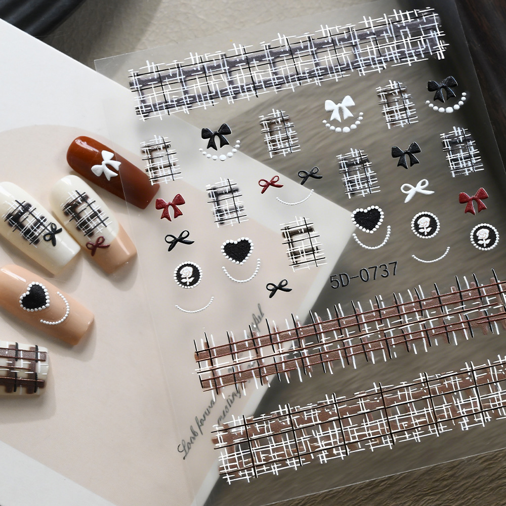 Nail Art Aesthetic - 1 шт. эстетичных 5D-наклеек для ногтей
