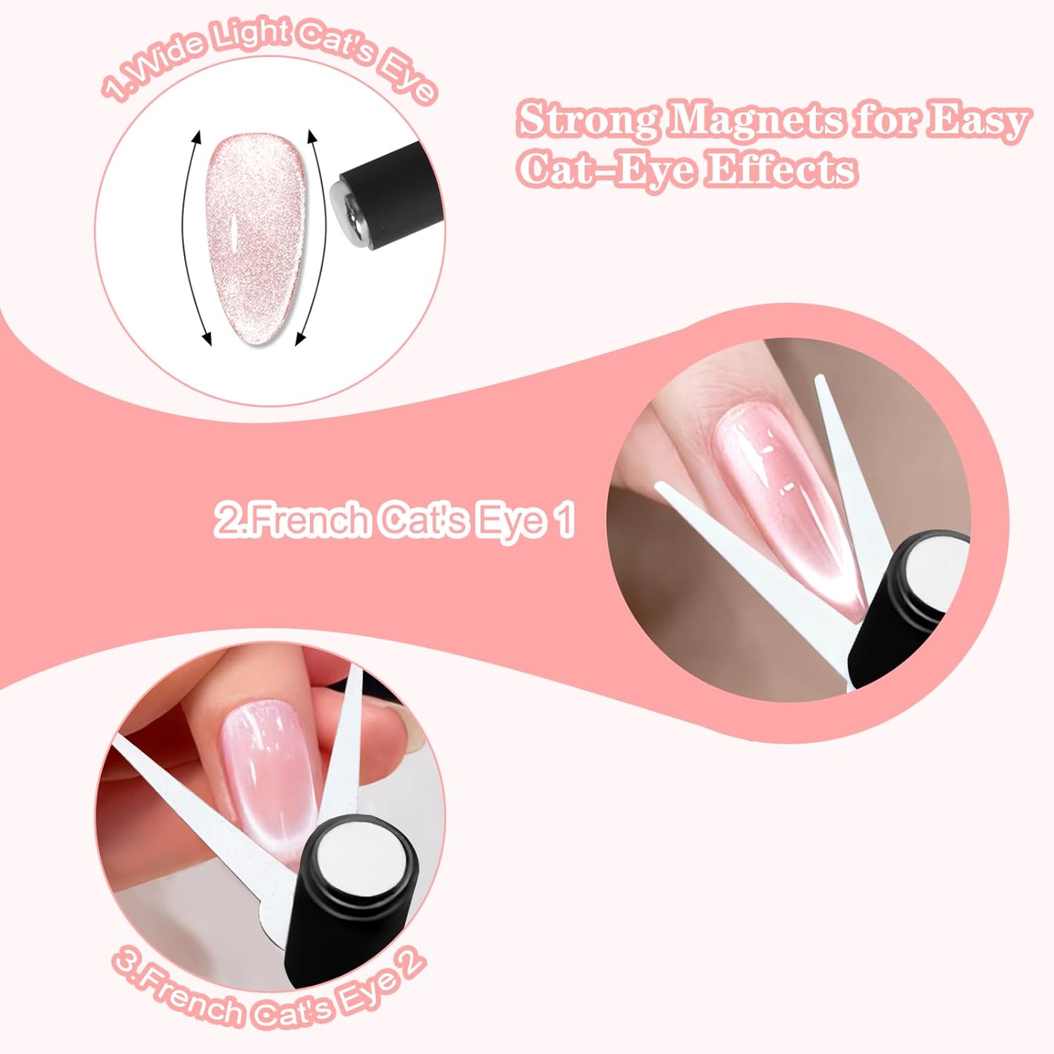 Магнит для ногтей 3D «Кошачий  – обзор и цена Nail Gel Polish Set