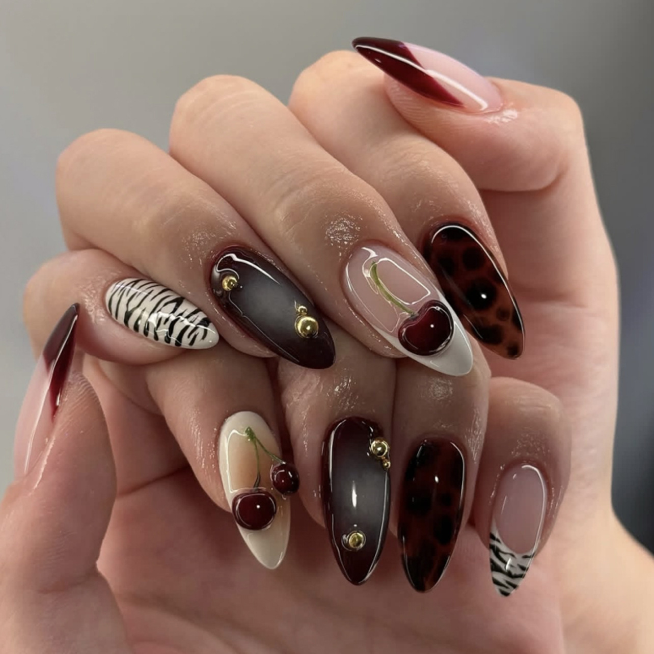 24 шт. накладных ногтей цвета  – обзор и цена Nail Art Burgundy