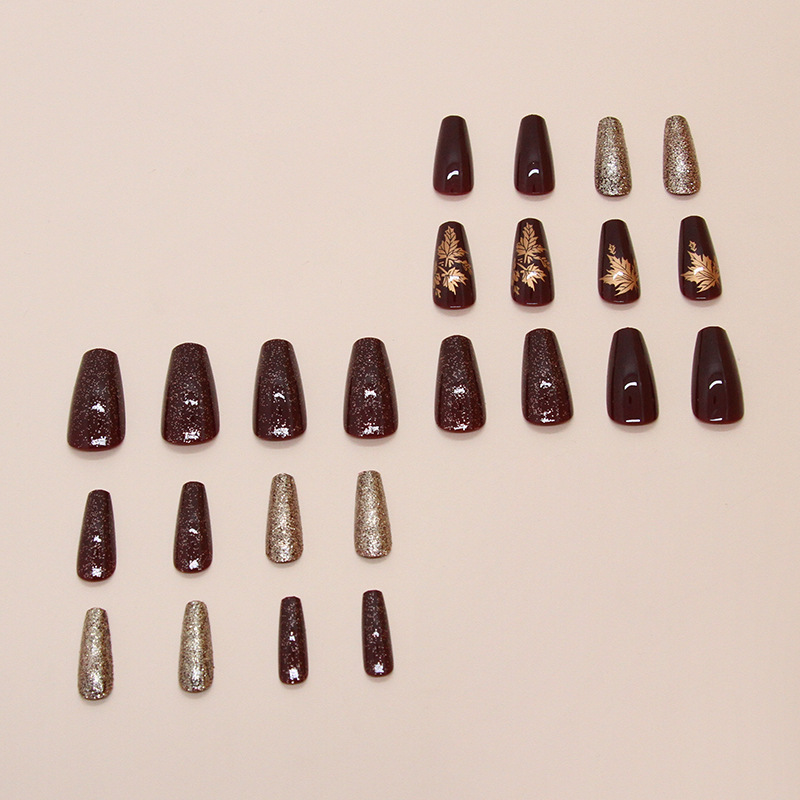24 шт. элегантные бордовые бле – обзор и цена Nail Art Burgundy