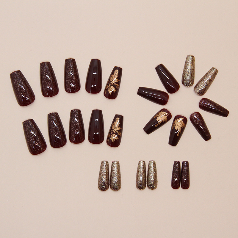 24 шт. элегантные бордовые бле – обзор и цена Nail Art Burgundy