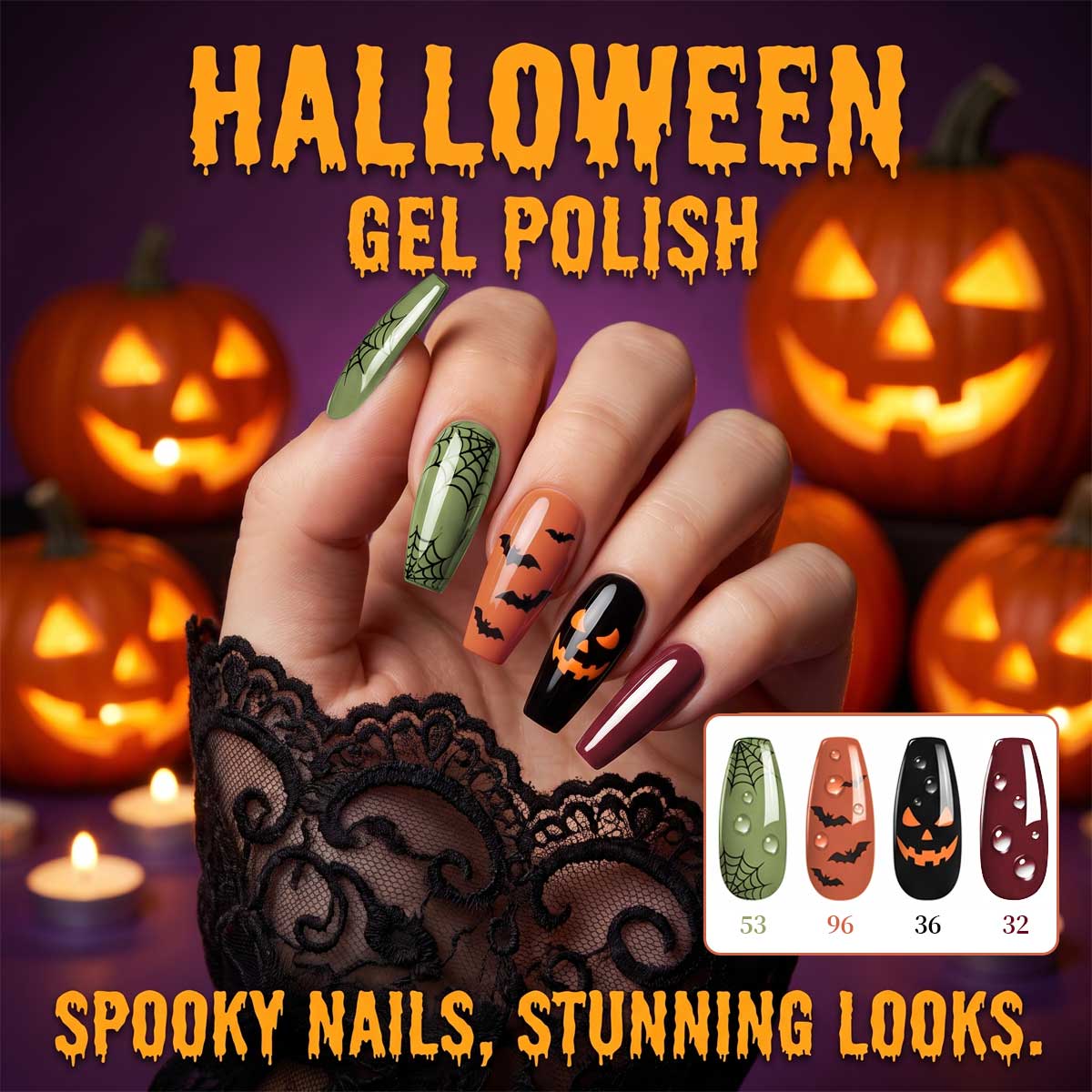 Набор из 4 гель-лаков для ногт – обзор и цена Nail Art Burgundy