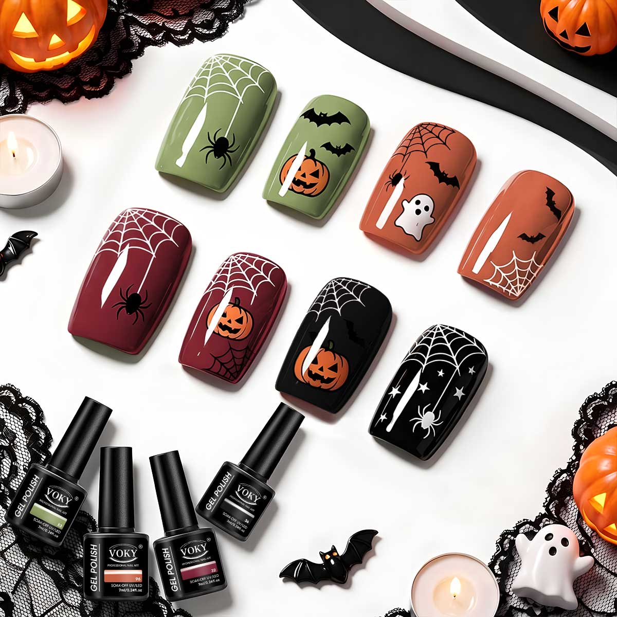 Набор из 4 гель-лаков для ногт – обзор и цена Nail Art Burgundy