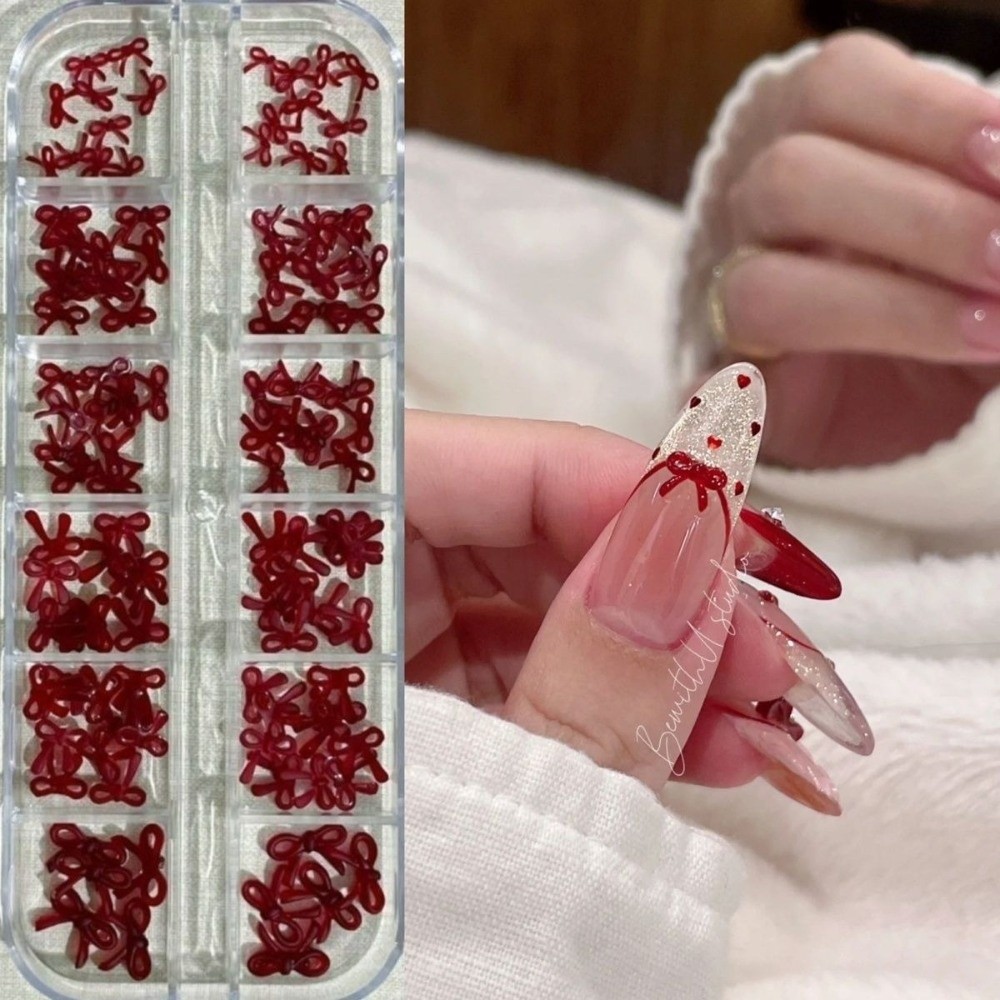 Винно-красные украшения для но – обзор и цена Nail Art Burgundy