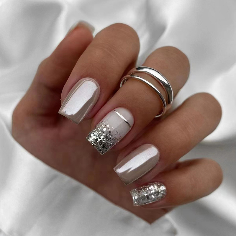 Короткие квадратные накладные  – обзор и цена Nail Art Aesthetic
