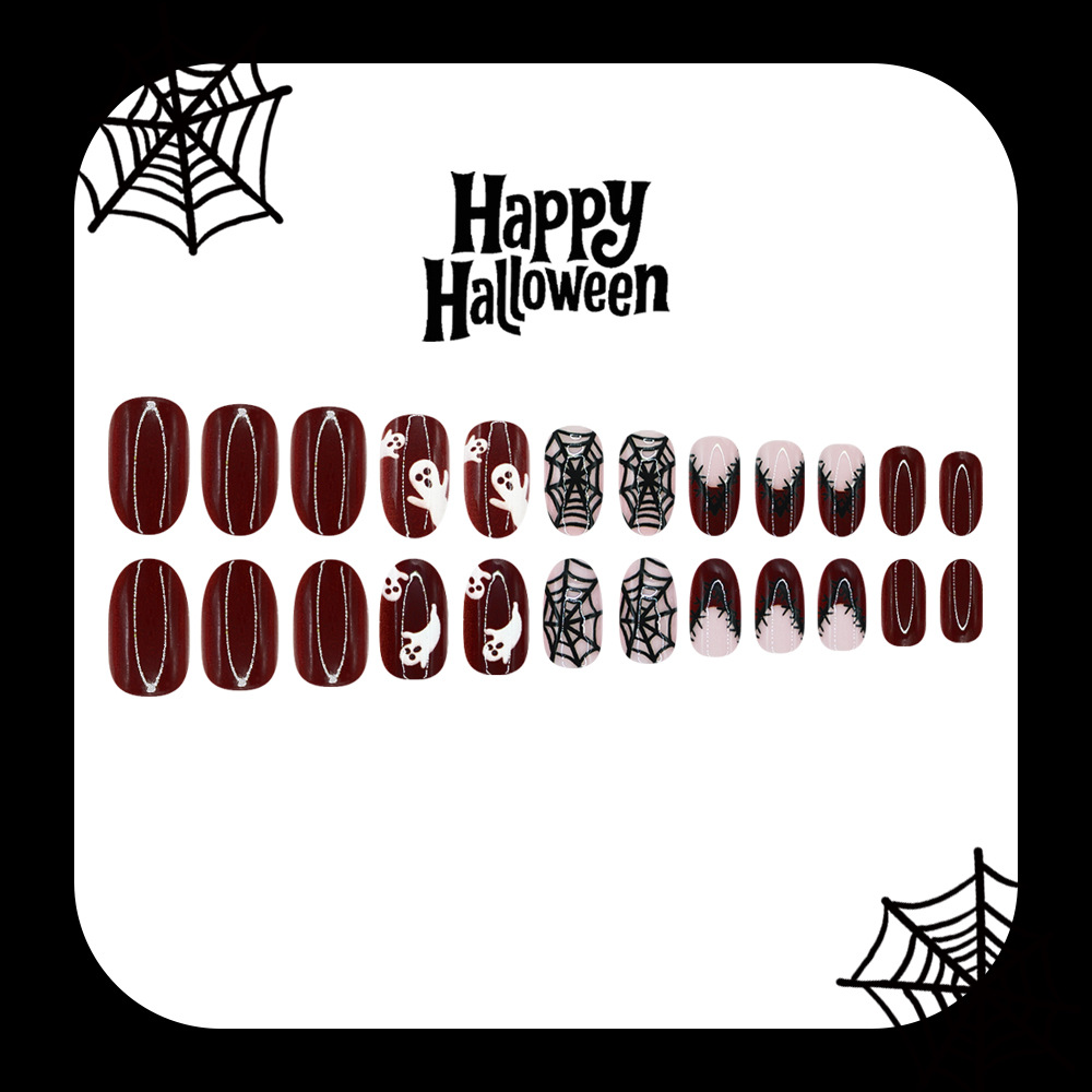 24 шт. накладных ногтей на Хэл – обзор и цена Nail Art Burgundy
