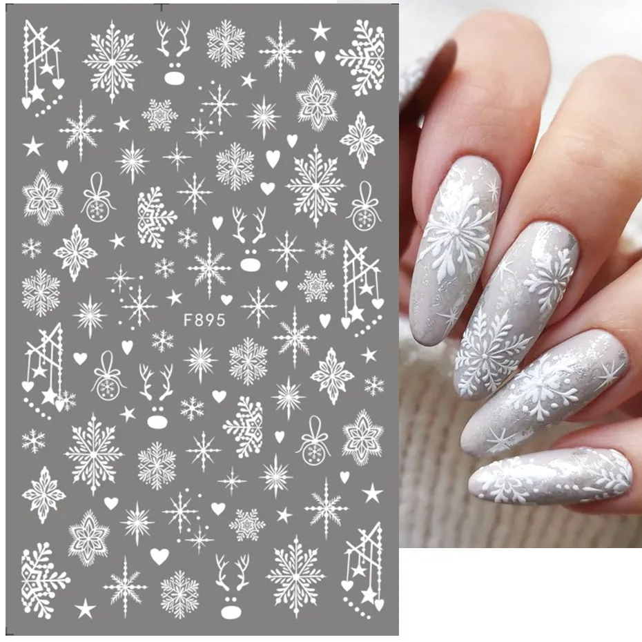 1 шт., самоклеящиеся наклейки  – обзор и цена Nail Art Xmas 2025