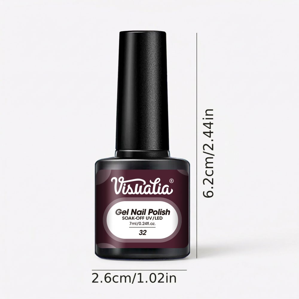 Гель для ногтей Visuatia 7 мл, – обзор и цена Nail Art Burgundy
