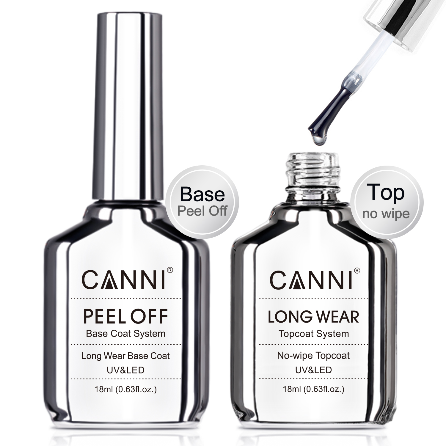 18 мл Canni Diamond Long Wear  – обзор и цена Peel Off Base Coat