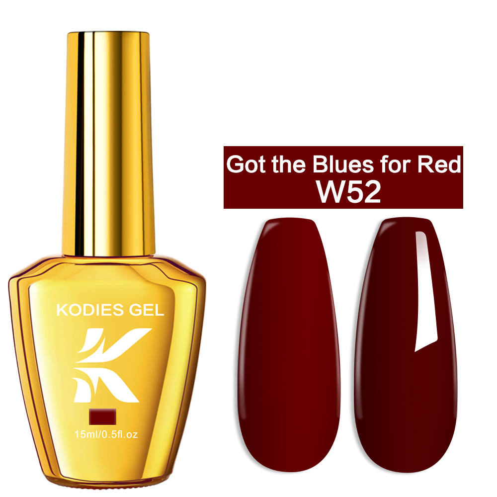 KODIES GEL Бордовый Красный Ге – обзор и цена Nail Art Burgundy