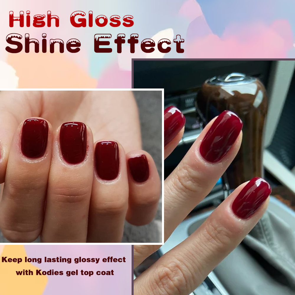 KODIES GEL Бордовый Красный Ге – обзор и цена Nail Art Burgundy