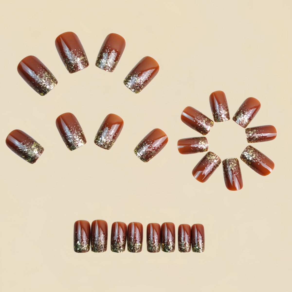 Короткие средние накладные ног – обзор и цена Nail Art Aesthetic