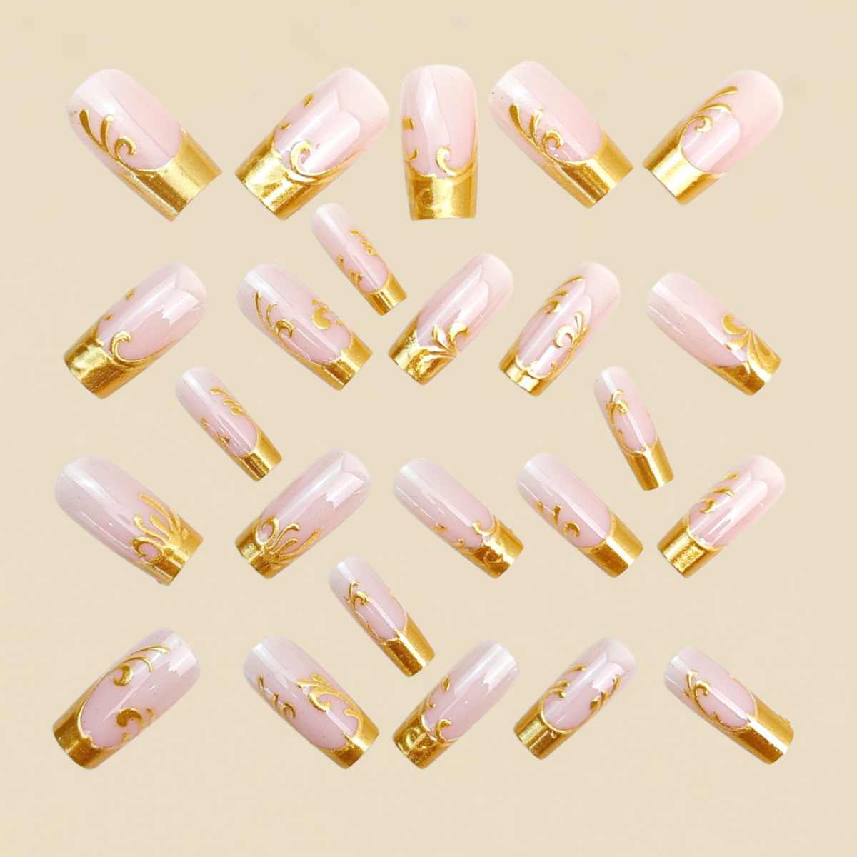 Средне-длинные накладные ногти – обзор и цена Nail Art Aesthetic